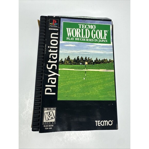 Other - PS1 PLAYSTATION 1 TECMO WORLD GOLF GAME LONGBOX LONG BOX 101 COURSE COMPLETE CIB
